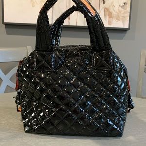 MZ Wallace black lacquer small Sutton